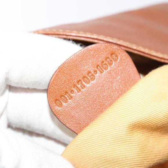 GUCCI Bamboo Hand Bag Leather 2way Brown Gold 001 1705 1638 Auth 92140 - Picture 12 of 16